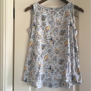 [S] Loft Vintage Soft High Neck Paisley Tank